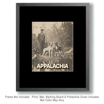 Coon Hounds - Appalachia Souvenir Wall Art Prints – 8″x10″ Artwork for 11″x14″ Frame
