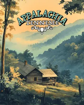 Mountain Cabin - Appalachia Souvenir Wall Art Prints – 8″x10″ Artwork for 11″x14″ Frame