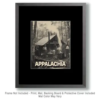 Mountain Still - Appalachia Souvenir Wall Art Prints – 8″x10″ Artwork for 11″x14″ Frame