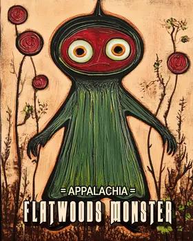 Flatwoods Monster - Appalachia Souvenir Wall Art Prints – 8″x10″ Artwork for 11″x14″ Frame