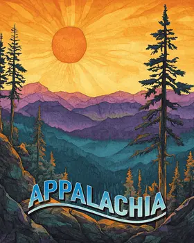 BOHO Sunrise - Appalachia Souvenir Wall Art Prints – 8″x10″ Artwork for 11″x14″ Frame