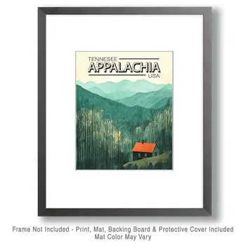 Take Me Home - Appalachia Souvenir Wall Art Prints – 8″x10″ Artwork for 11″x14″ Frame