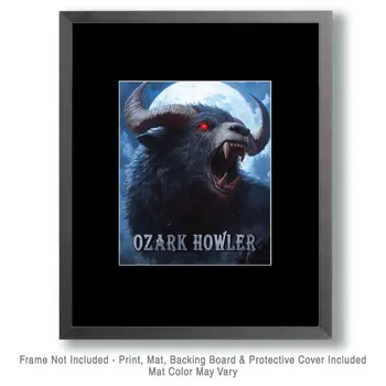 Ozark Howler - Mythical Beasts Wall Art Prints – 8″x10″ Artwork for 11″x14″ Frame