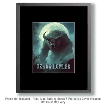 Ozark Howler Hunting - Mythical Beasts Wall Art Prints – 8″x10″ Artwork for 11″x14″ Frame