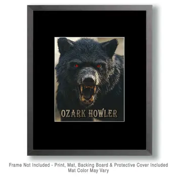 Ozark Howler Close-Up - Mythical Beasts Wall Art Prints – 8″x10″ Artwork for 11″x14″ Frame