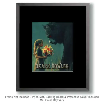 Flowers for the Ozark Howler - Mythical Beasts Wall Art Prints – 8″x10″ Artwork for 11″x14″ Frame