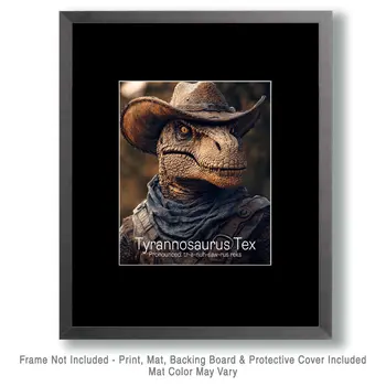 Tyrannosaurus Tex - Dinosaur Wall Art Prints - 8"x10" Art Print for 11"x14" Frame