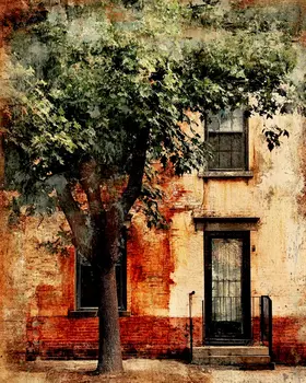 Vintage Architecture Prints #11 Wall Art - 8"x10" Art Print for 11"x14" Frame