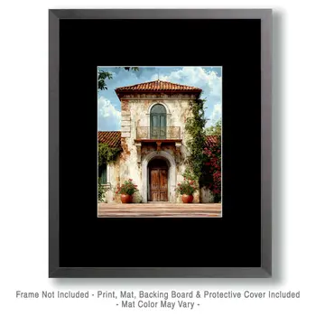 Vintage Architecture #14 Wall Art Prints - 8"x10" Art Print for 11"x14" Frame