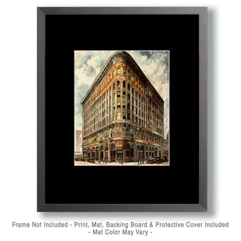 Vintage Architecture #1 Wall Art Prints - 8"x10" Art Print for 11"x14" Frame