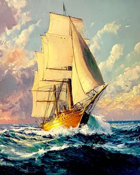 Tall Ship - Vintage Art Prints - 8"x10" Art Print for 11"x14" Frame