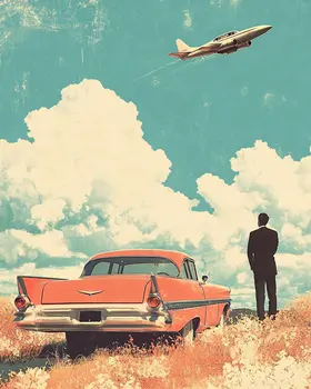 Modern Era - Vintage Art Prints - 8"x10" Art Print for 11"x14" Frame