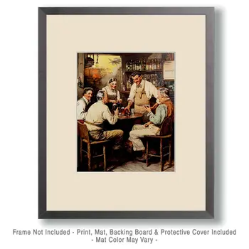 Tavern Scene - Vintage Art Prints - 8"x10" Art Print for 11"x14" Frame
