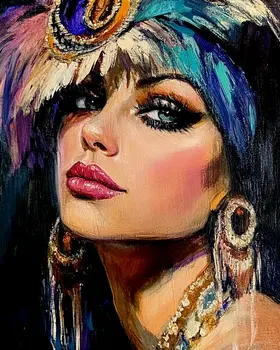 Flapper - Vintage Art Prints - 8"x10" Art Print for 11"x14" Frame