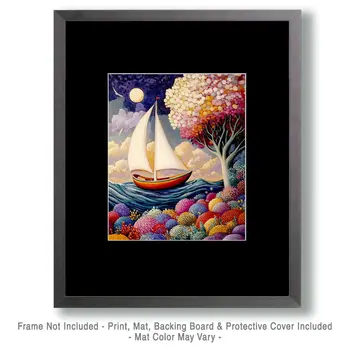 Dream Boat - Vintage Art Prints - 8"x10" Art Print for 11"x14" Frame