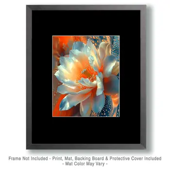 Desert Flower - Southwestern Home Decor Wall Art Prints – 8″x10″ Artwork for 11″x14″ Frame