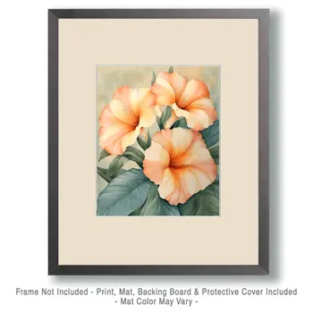 Desert Jimson - Southwestern Home Decor Wall Art Prints – 8″x10″ Artwork for 11″x14″ Frame