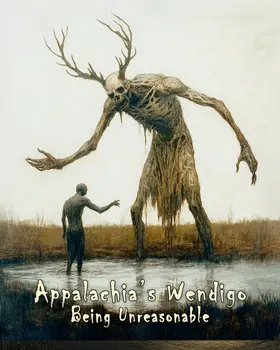 Wendigo Being Unreasonable - Cryptid Cryptozoology Wall Art Prints – 8″x10″ Artwork for 11″x14″ Frame