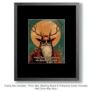 Wizard Logic "Magic Flows" Wall Art Prints – 8″x10″ Artwork for 11″x14″ Frame