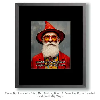 Wizard Logic "Sometimes" Wall Art Prints – 8″x10″ Artwork for 11″x14″ Frame