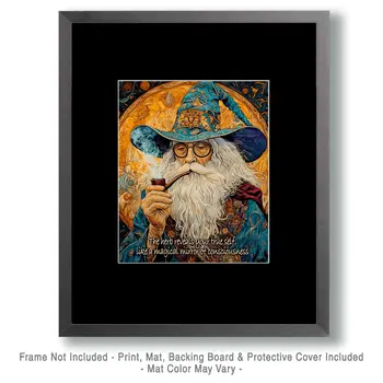 Wizard Logic "The Herb Reveals" Wall Art Prints – 8″x10″ Artwork for 11″x14″ Frame