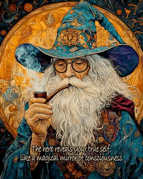 Wizard Logic "The Herb Reveals" Wall Art Prints – 8″x10″ Artwork for 11″x14″ Frame