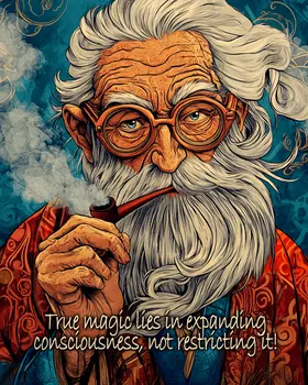 Wizard Logic "True Magic" Wall Art Prints – 8″x10″ Artwork for 11″x14″ Frame