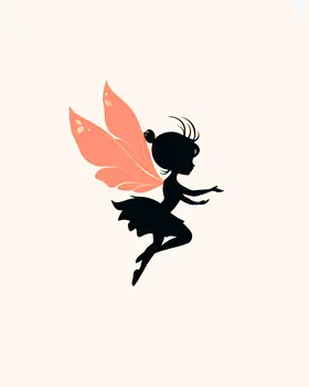Woodblock Fairy - Fairies Wall Art Prints – 8″x10″ Artwork for 11″x14″ Frame