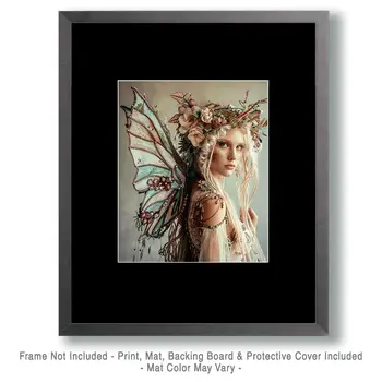 Western Highland Fairy - Fairies Wall Art Prints – 8″x10″ Artwork for 11″x14″ Frame