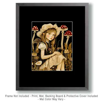 Mary the Fairy - Fairies Wall Art Prints – 8″x10″ Artwork for 11″x14″ Frame