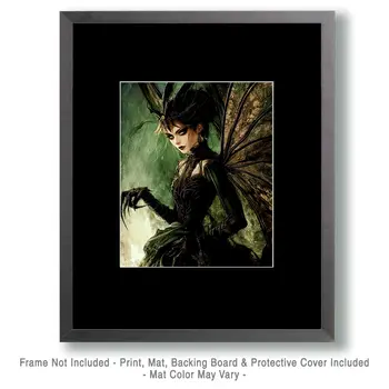 Widow Maker Fairy - Fairies Wall Art Prints – 8″x10″ Artwork for 11″x14″ Frame