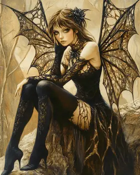 Arachnid Fairy - Fairies Wall Art Prints – 8″x10″ Artwork for 11″x14″ Frame