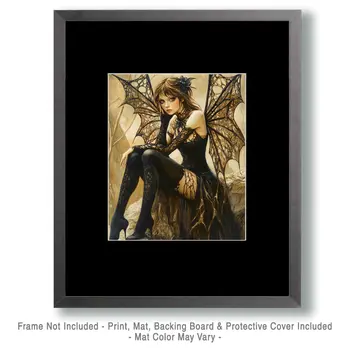 Arachnid Fairy - Fairies Wall Art Prints – 8″x10″ Artwork for 11″x14″ Frame