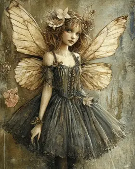 West End Fairy - Fairies Wall Art Prints – 8″x10″ Artwork for 11″x14″ Frame