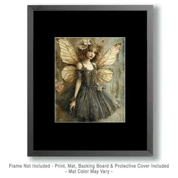 West End Fairy - Fairies Wall Art Prints – 8″x10″ Artwork for 11″x14″ Frame