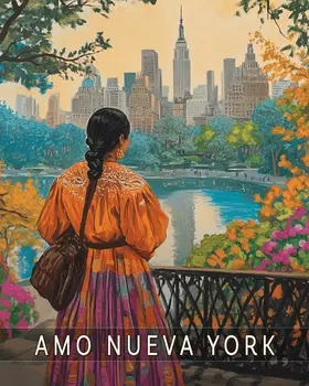 Amo Nueva York - NYC Manhattan Wall Art Prints – 8″x10″ Artwork for 11″x14″ Frame