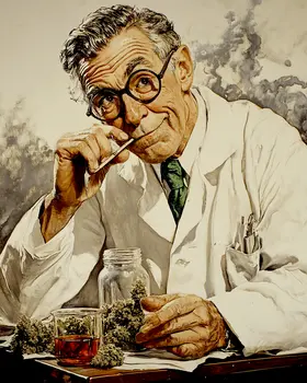 Smokin' Doc Marijuana Wall Art Prints – 8″x10″ Artwork for 11″x14″ Frame