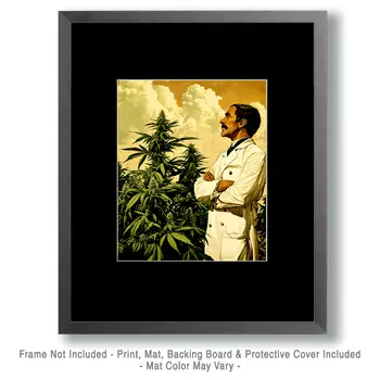 Medical Marijuana Farmer Wall Art Prints – 8″x10″ Artwork for 11″x14″ Frame