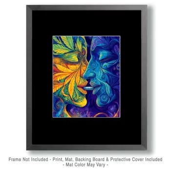Sharing Marijuana Wall Art Prints – 8″x10″ Artwork for 11″x14″ Frame