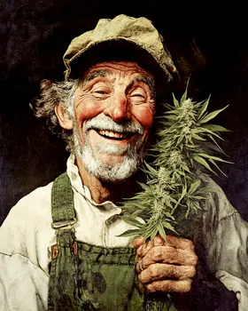Just Call Me Happy Marijuana Wall Art Prints – 8″x10″ Artwork for 11″x14″ Frame