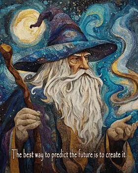 Predict the Future - Wizard Logic Wall Art Prints – 8″x10″ Artwork for 11″x14″ Frame