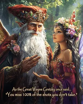 Miss the Shots - Wizard Logic Wall Art Prints – 8″x10″ Artwork for 11″x14″ Frame