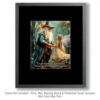 Good Enough - Wizard Logic Wall Art Prints – 8″x10″ Artwork for 11″x14″ Frame