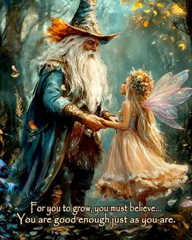 Good Enough - Wizard Logic Wall Art Prints – 8″x10″ Artwork for 11″x14″ Frame
