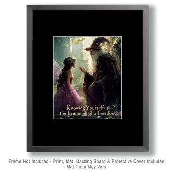 Knowing Yourself - Wizard Logic Wall Art Prints – 8″x10″ Artwork for 11″x14″ Frame