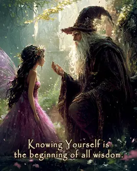 Knowing Yourself - Wizard Logic Wall Art Prints – 8″x10″ Artwork for 11″x14″ Frame