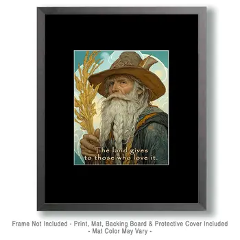 The Land Gives - Wizard Logic Wall Art Prints – 8″x10″ Artwork for 11″x14″ Frame