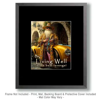 Living Well - Wizard Logic Wall Art Prints – 8″x10″ Artwork for 11″x14″ Frame