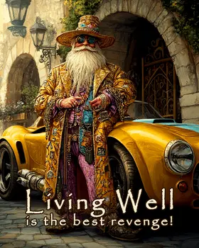Living Well - Wizard Logic Wall Art Prints – 8″x10″ Artwork for 11″x14″ Frame