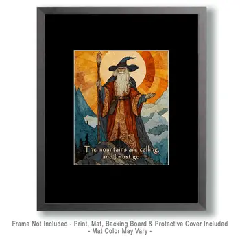 Mountains Calling - Wizard Logic Wall Art Prints – 8″x10″ Artwork for 11″x14″ Frame